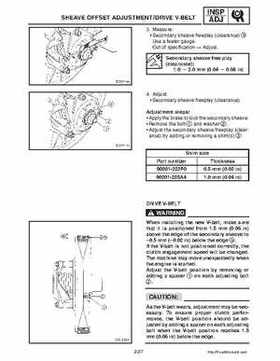 2003-2006 Yamaha Snowmobile RX1 Service Manual, Page 43
