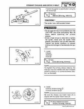 2003-2006 Yamaha Snowmobile RX1 Service Manual, Page 114