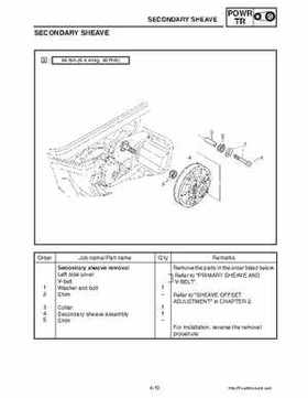 2003-2006 Yamaha Snowmobile RX1 Service Manual, Page 116