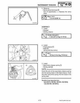 2003-2006 Yamaha Snowmobile RX1 Service Manual, Page 119