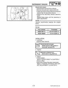 2003-2006 Yamaha Snowmobile RX1 Service Manual, Page 121