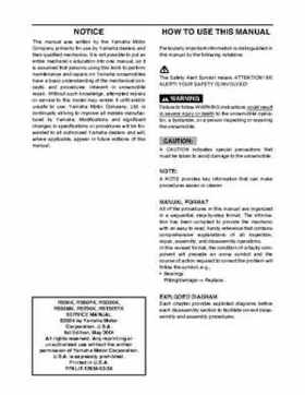 2006-2008 Yamaha RS, Vector, Rage Factory Service Manual, Page 2