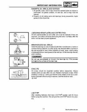 2006-2008 Yamaha RS, Vector, Rage Factory Service Manual, Page 11