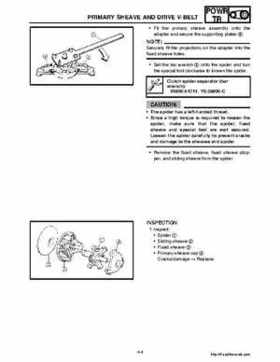 2006-2008 Yamaha RS, Vector, Rage Factory Service Manual, Page 126