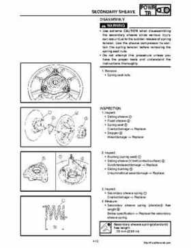 2006-2008 Yamaha RS, Vector, Rage Factory Service Manual, Page 134