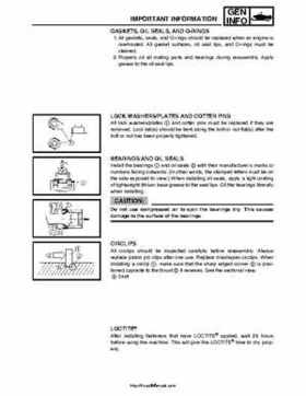 2007-2008 Yamaha Phazer Venture-Lite 500 Factory Service Manual, Page 11