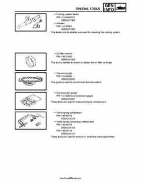 2007-2008 Yamaha Phazer Venture-Lite 500 Factory Service Manual, Page 13