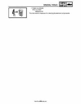 2007-2008 Yamaha Phazer Venture-Lite 500 Factory Service Manual, Page 17