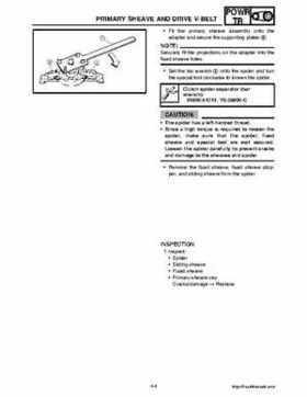 2008 Yamaha Snowmobiles FX NYTRO Factory Service Manual, Page 120
