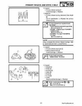 2008 Yamaha Snowmobiles FX NYTRO Factory Service Manual, Page 121