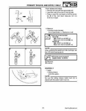 2008 Yamaha Snowmobiles FX NYTRO Factory Service Manual, Page 122