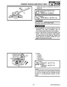 2008 Yamaha Snowmobiles FX NYTRO Factory Service Manual, Page 124