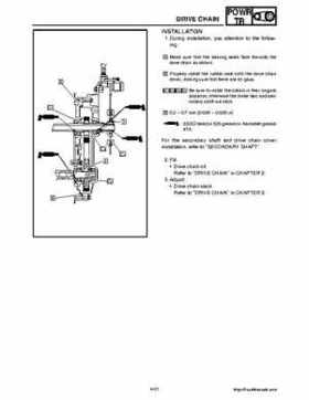 2008 Yamaha Snowmobiles FX NYTRO Factory Service Manual, Page 137