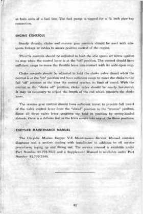 Chrysler V-8 Marine Engines manual., Page 43