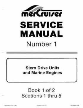 1963-1973 Mercruiser all Engines and Drives Service Manual Books 1 and 2, Page 1