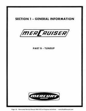 1963-1973 Mercruiser all Engines and Drives Service Manual Books 1 and 2, Page 32