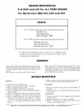 1963-1973 Mercruiser all Engines and Drives Service Manual Books 1 and 2, Page 498