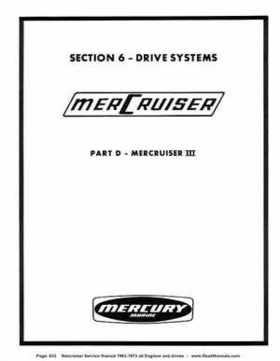 1963-1973 Mercruiser all Engines and Drives Service Manual Books 1 and 2, Page 633