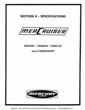 1963-1973 Mercruiser all Engines and Drives Service Manual Books 1 and 2, Page 879