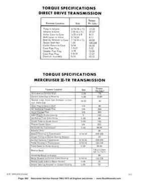 1963-1973 Mercruiser all Engines and Drives Service Manual Books 1 and 2, Page 902