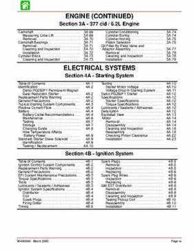 1999 Mercruiser HI-Performance GM 377 EFI Engine Service Manual, Page 9