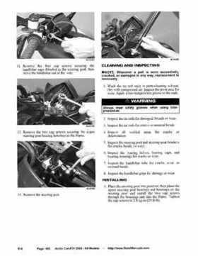 2004 Arctic Cat ATVs factory service and repair manual, Page 492