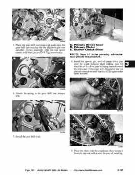 2005 Arctic Cat ATVs factory service and repair manual, Page 187