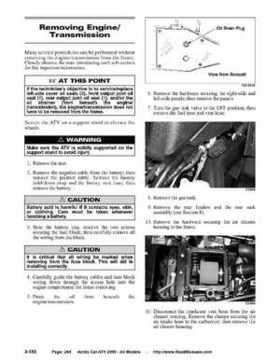 2005 Arctic Cat ATVs factory service and repair manual, Page 204
