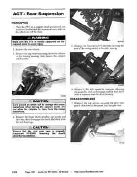 2005 Arctic Cat ATVs factory service and repair manual, Page 567