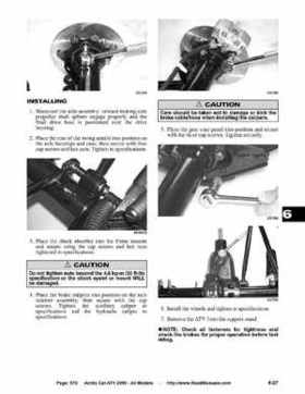 2005 Arctic Cat ATVs factory service and repair manual, Page 570