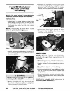 2005 Arctic Cat ATVs factory service and repair manual, Page 635