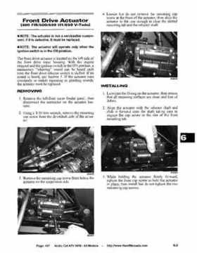 2006 Arctic Cat ATVs factory service and repair manual, Page 431