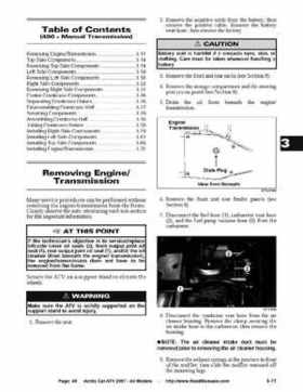 2007 Arctic Cat ATVs factory service and repair manual, Page 48