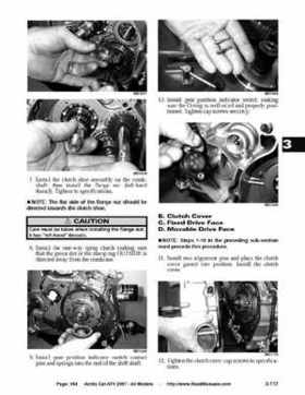 2007 Arctic Cat ATVs factory service and repair manual, Page 154