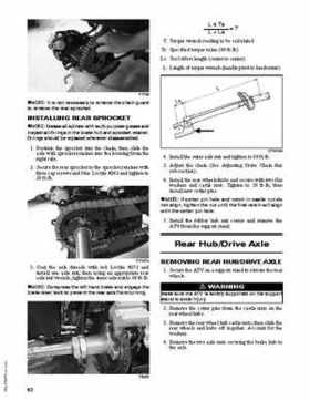 2011 Arctic Cat DVX 90 / 90 Utility ATV Service Manual, Page 62