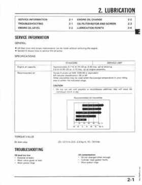 1986-1987 Honda Fortrax TRX70 Service Manual, Page 14