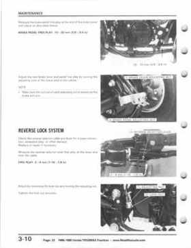 1986-1988 Honda TRX 200SX Fourtrax Service Manual, Page 33