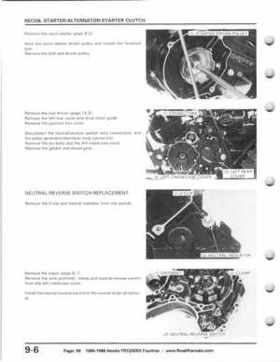 1986-1988 Honda TRX 200SX Fourtrax Service Manual, Page 99