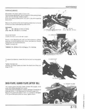 1986-1989 Honda TRX250 FourTrax 250R Service Manual, Page 31