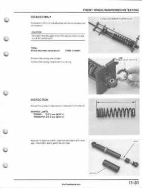 1995-2000 Honda FourTrax 300 300FW TRX300 TRX300FW TRX service manual., Page 202