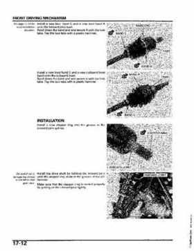 2004-2006 (2007) Honda TRX400FA Fourtrax Rancher / TRX400FGA Rancher AT GPScape Service Manual, Page 338