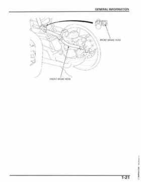 2006-2014 Honda FourTrax ATV TRX250 EX TRX250X Service Manual, Page 25