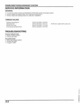 2006-2014 Honda FourTrax ATV TRX250 EX TRX250X Service Manual, Page 43