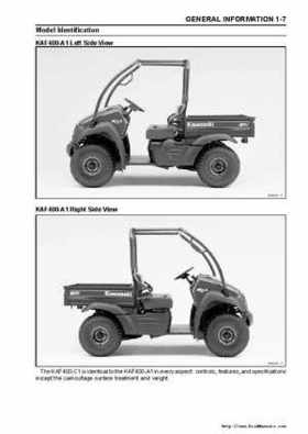 2005 Kawasaki KAF400 Mule 600 and Mule 610 4x4 Service Manual, Page 14