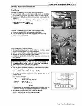 Kawasaki Prairie 360 KVF-360 Factory service manual, Page 39