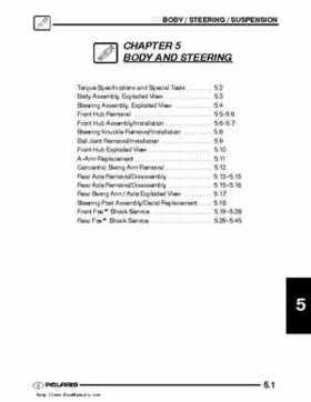 2003 Polaris Predator 500 factory service manual, Page 101