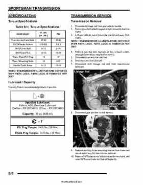 2007 Polaris Sportsman 700/800/800 X2 EFI Service Manual, Page 258