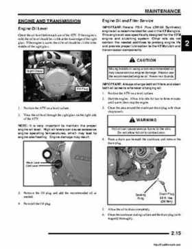 2008 Polaris ATV Outlaw 450/525 Service Manual, Page 27