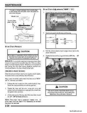 2008 Polaris ATV Outlaw 450/525 Service Manual, Page 36