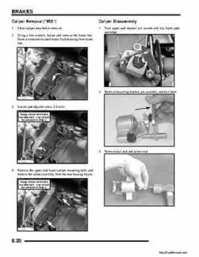 2008 Polaris ATV Outlaw 450/525 Service Manual, Page 148